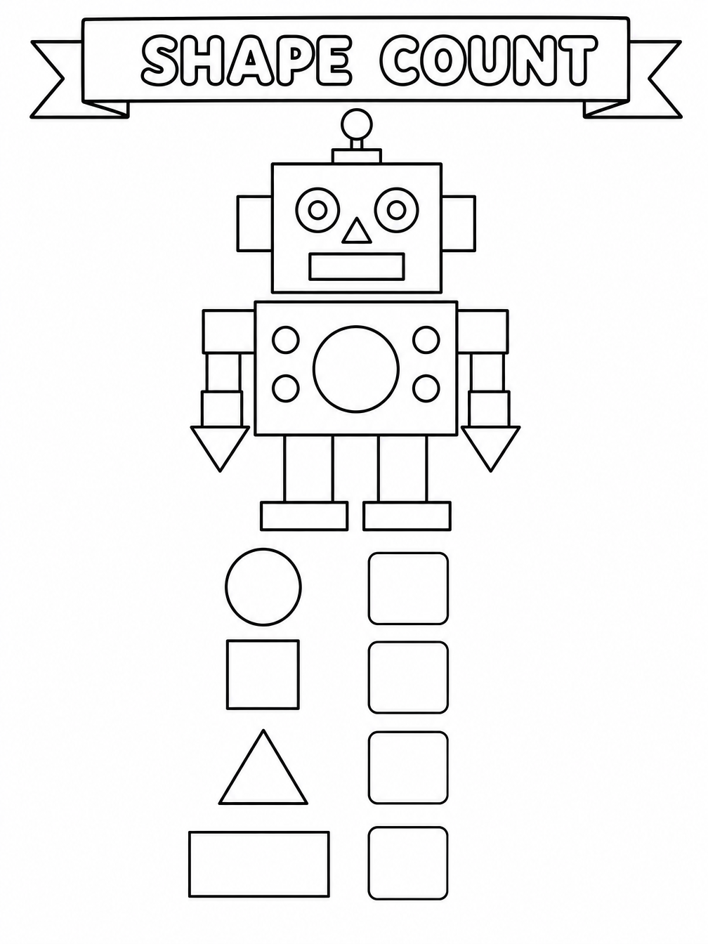 Shape Count printable sheet